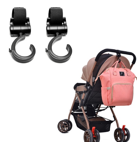 2pcs Lot Baby Stroller Accessories 360 Basket Stroller Hook Multifunctional Baby Stroller Hooks Accessories Useful Hanger Hooks - Image 5