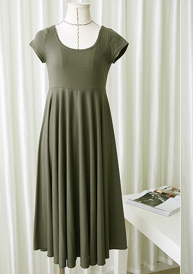 Korean Slim-fit Modal Maternity Dress - Image 3