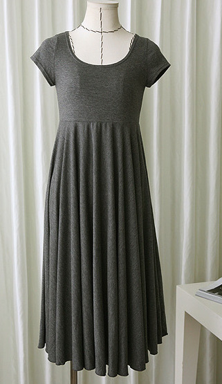 Korean Slim-fit Modal Maternity Dress - Image 5