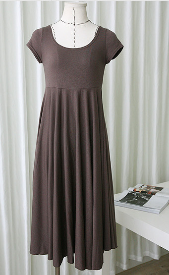 Korean Slim-fit Modal Maternity Dress - Image 2