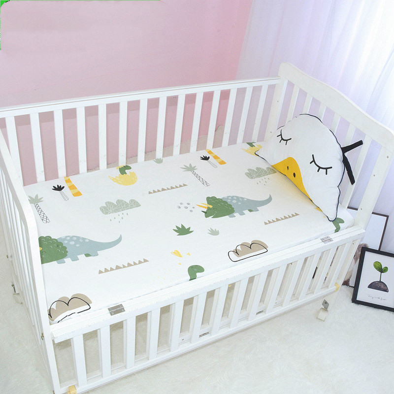 Baby Cot Cover Children's Cotton Bedspread Mattress Cover - Image 3