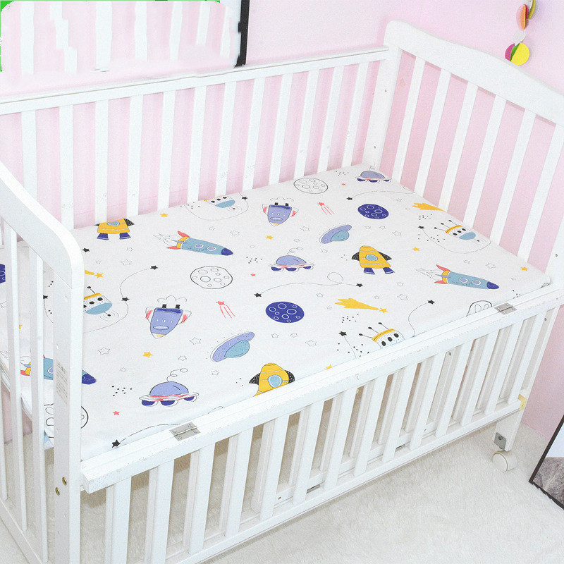 Baby Cot Cover Children's Cotton Bedspread Mattress Cover - Image 9