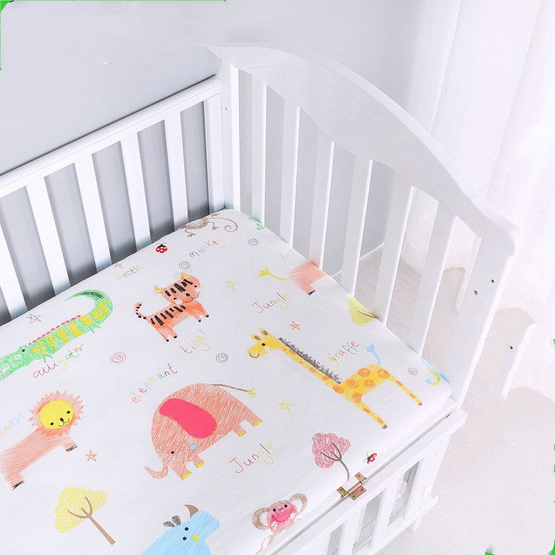 Baby Cot Cover Children's Cotton Bedspread Mattress Cover - Image 6