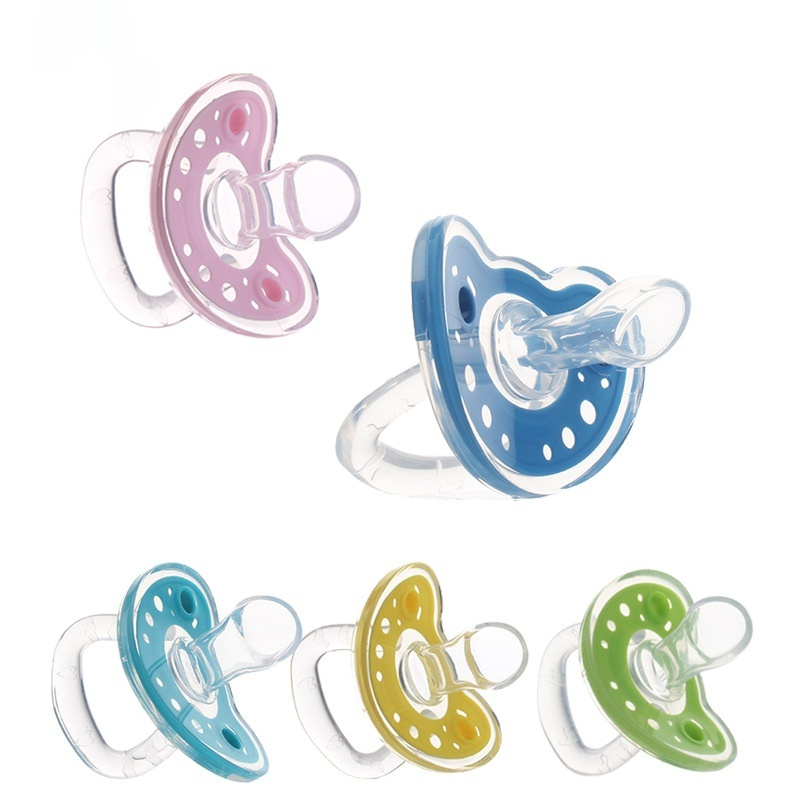 Baby Products Full Silica Gel Pacifier Two-color Liquid Silicone Sleep Comfort Baby Pacifier Baby - Image 9