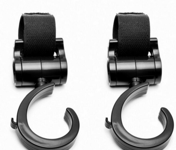 2pcs Lot Baby Stroller Accessories 360 Basket Stroller Hook Multifunctional Baby Stroller Hooks Accessories Useful Hanger Hooks