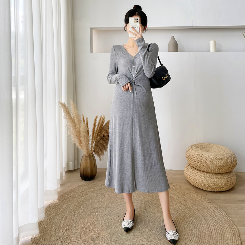 Western Fashion Maternity Plus Size Dress - Image 5