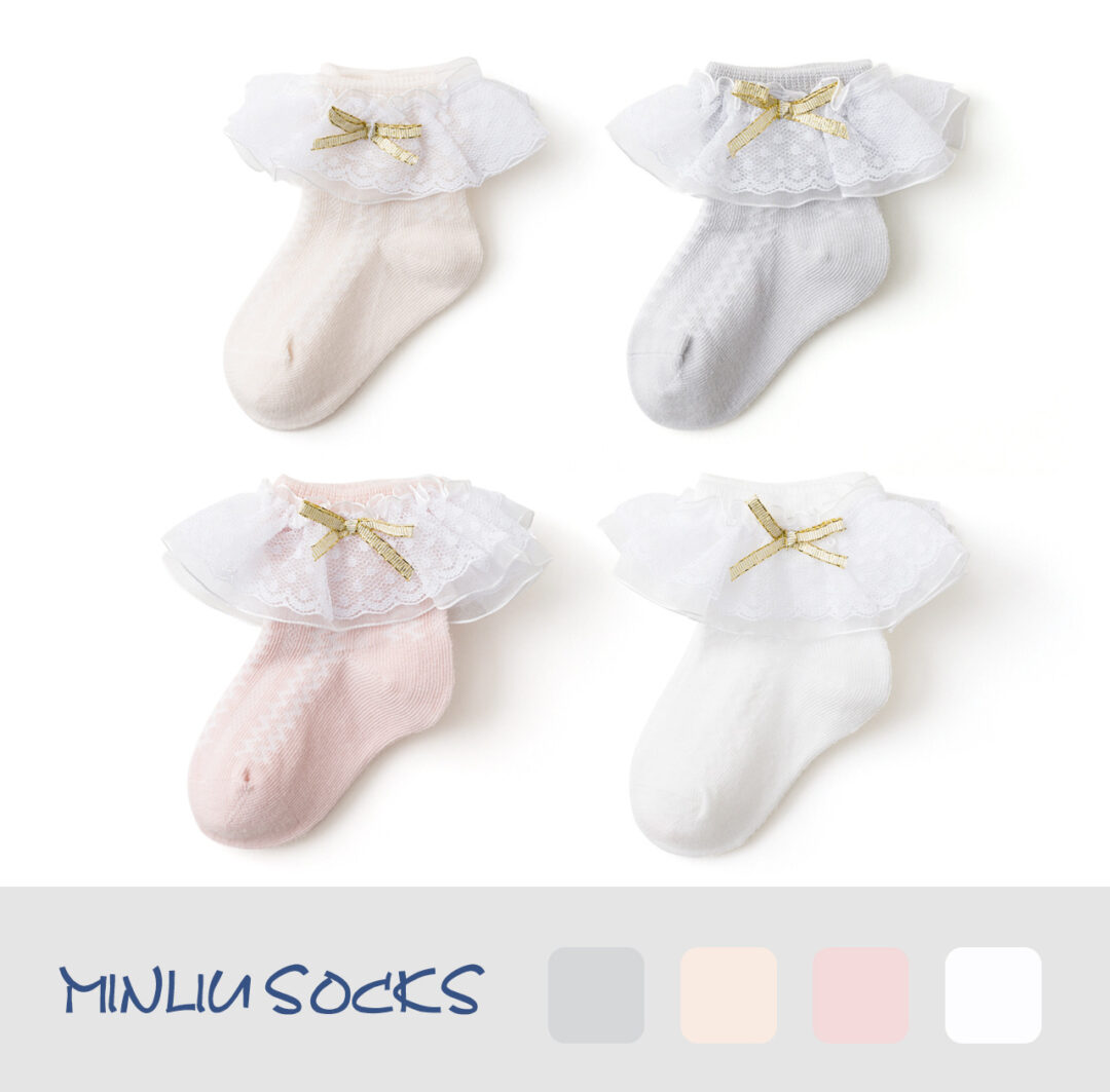 Children's Socks, Baby Girls, Lace Socks, Baby Socks - Image 2