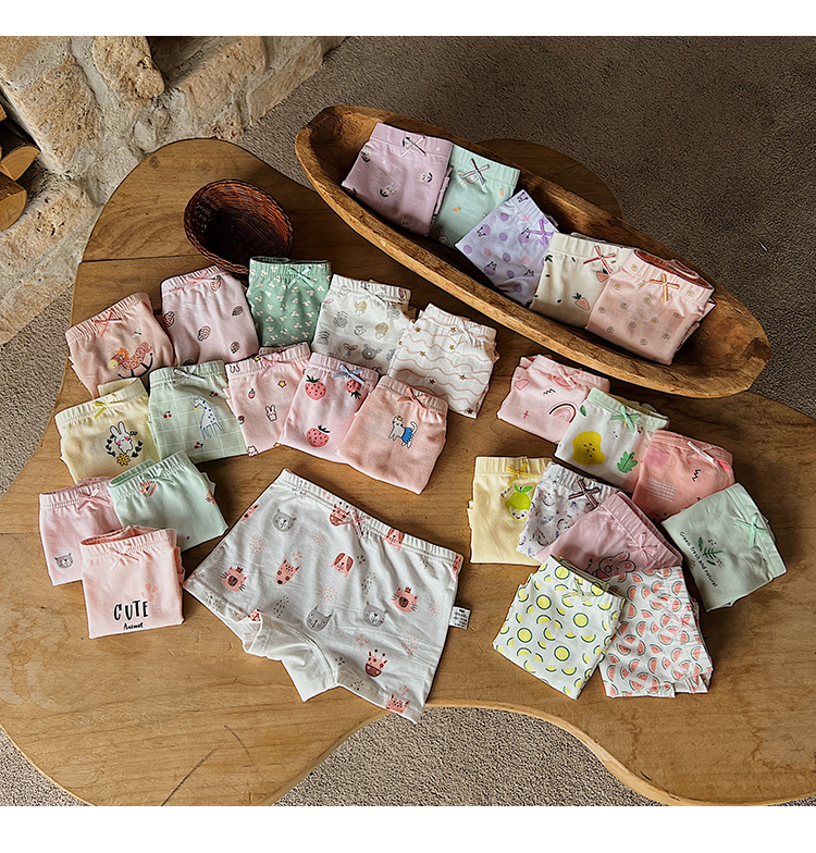 Girls' Cartoon Cotton Boxer Briefs Children's Baby Panties Shorts - Image 8