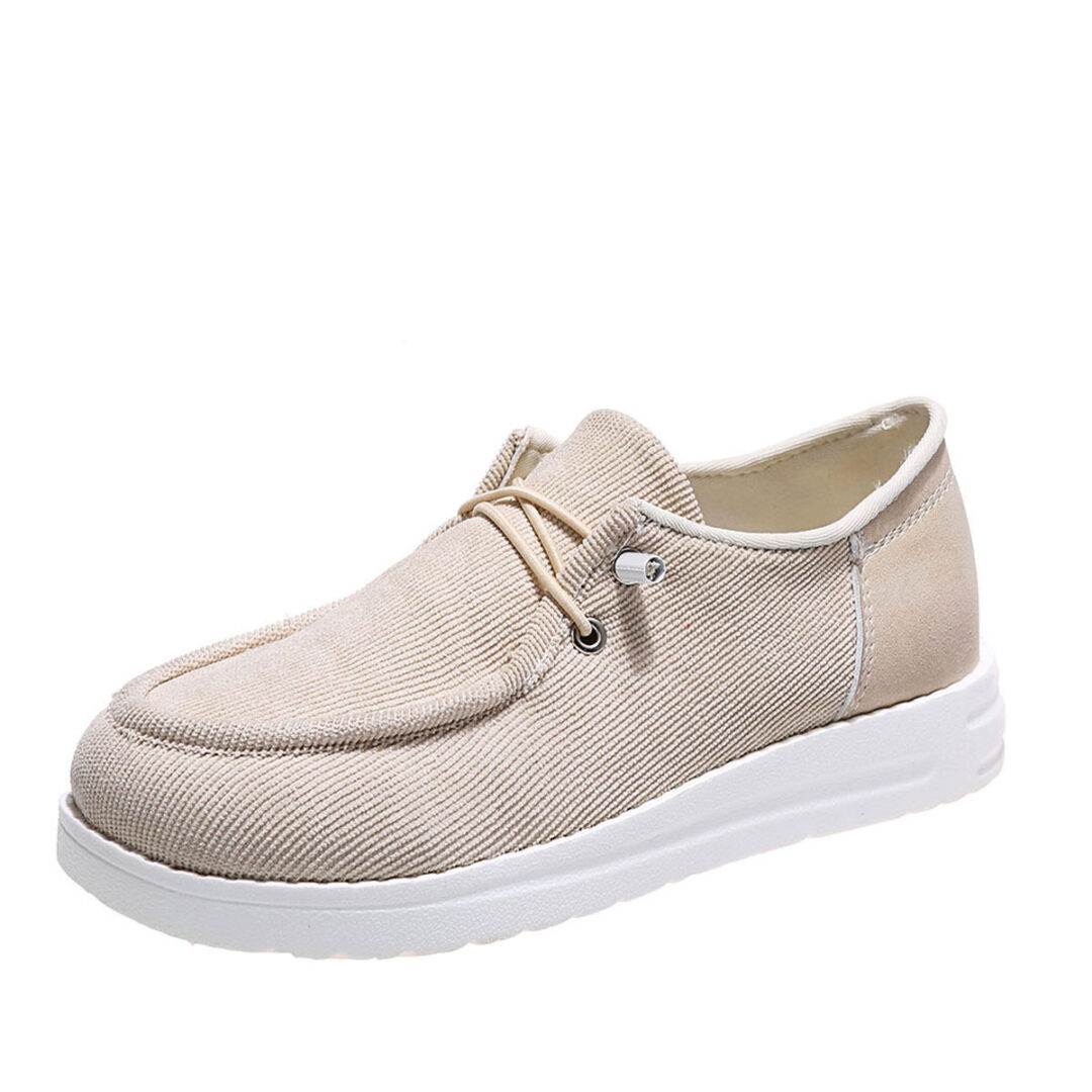 Flat Shoes Woman Breathable Elastic Band Casual Shoes Walking - Image 3
