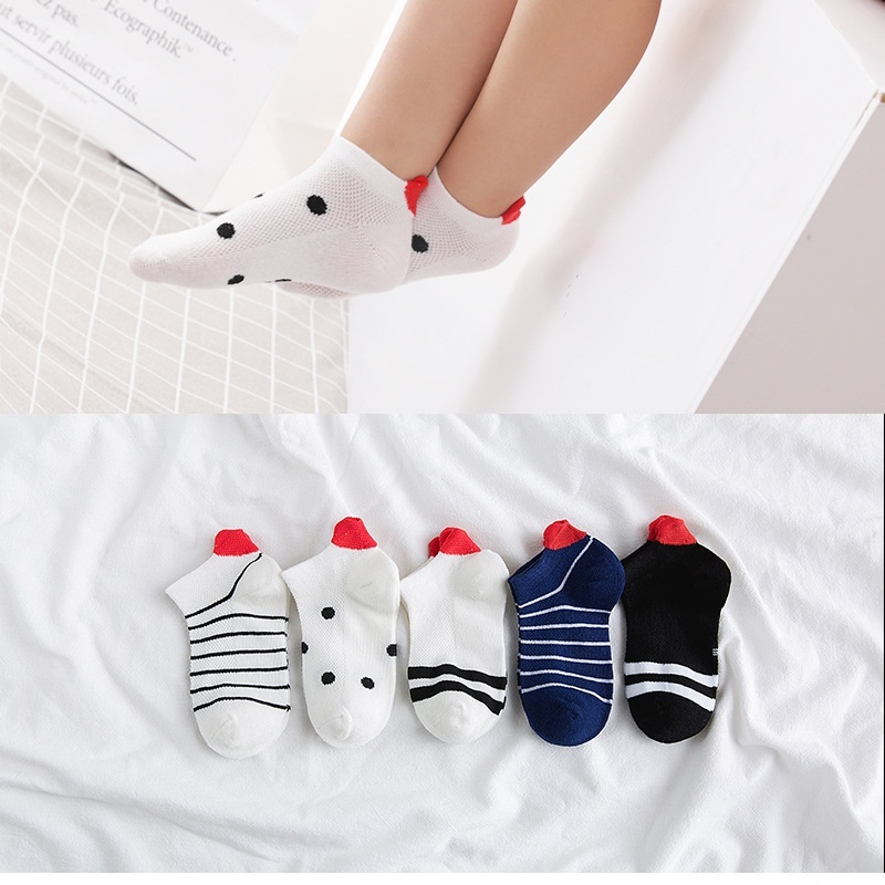 Low-cut Children's Cotton Sock Boat Socks Flat Mesh Cartoon Boys And Girls Baby - Image 2