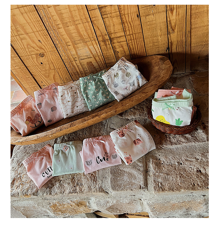 Girls' Cartoon Cotton Boxer Briefs Children's Baby Panties Shorts - Image 9