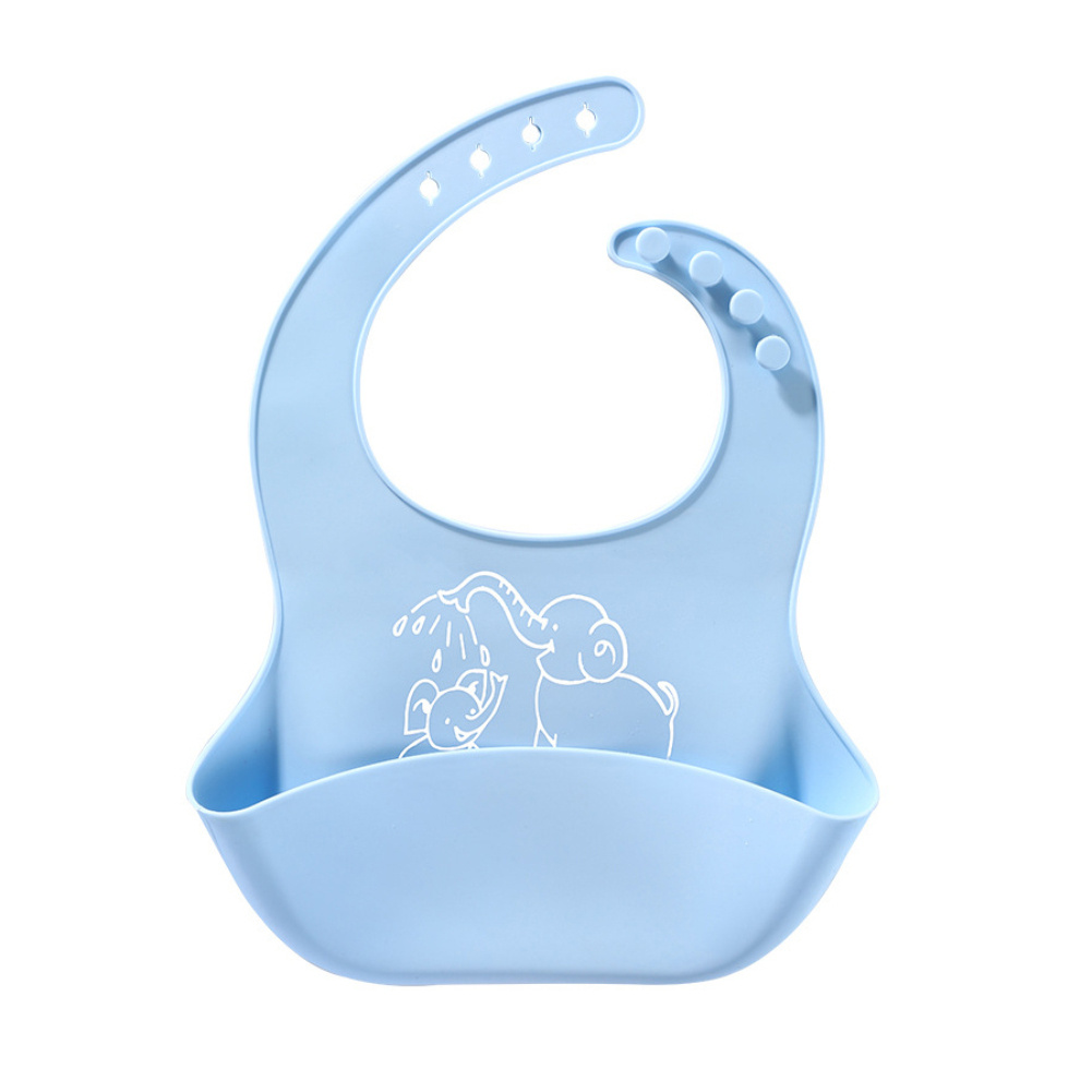 Baby food Bib baby meal silicone saliva bag - Image 7
