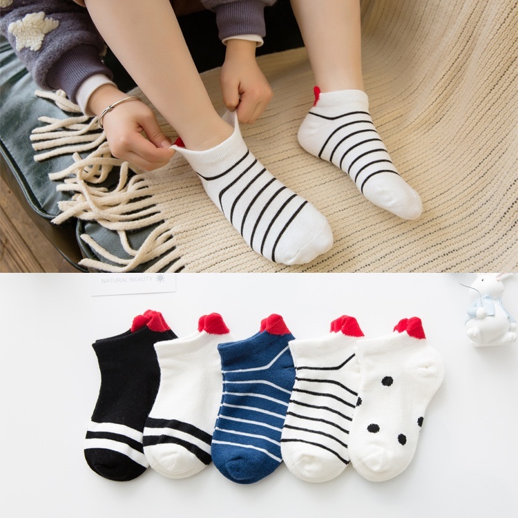 Low-cut Children's Cotton Sock Boat Socks Flat Mesh Cartoon Boys And Girls Baby - Image 10
