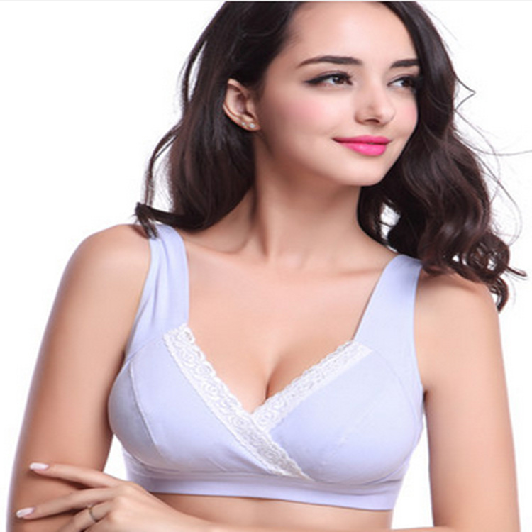 Maternity Underwear Nursing Sleep Bra Vest - Image 2