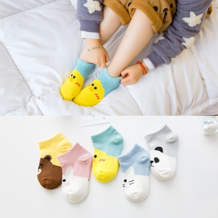 Low-cut Children's Cotton Sock Boat Socks Flat Mesh Cartoon Boys And Girls Baby - Image 3