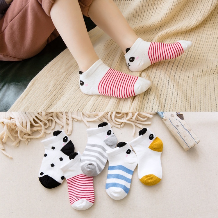 Low-cut Children's Cotton Sock Boat Socks Flat Mesh Cartoon Boys And Girls Baby - Image 5