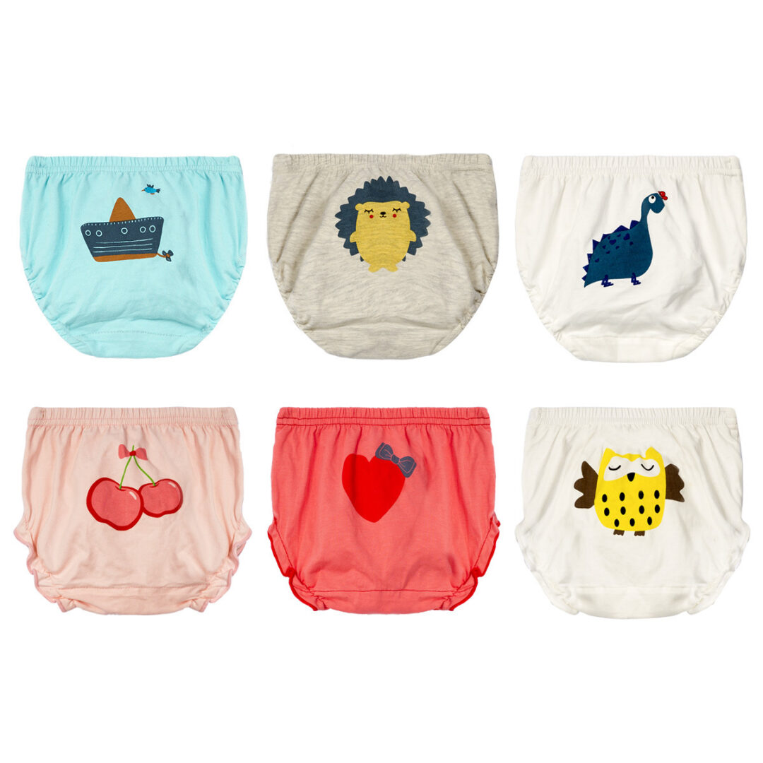 Cartoon Baby Bread Panties Cotton 3-pack - Image 2