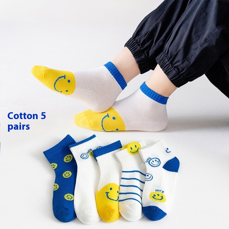 Low-cut Children's Cotton Sock Boat Socks Flat Mesh Cartoon Boys And Girls Baby - Image 4