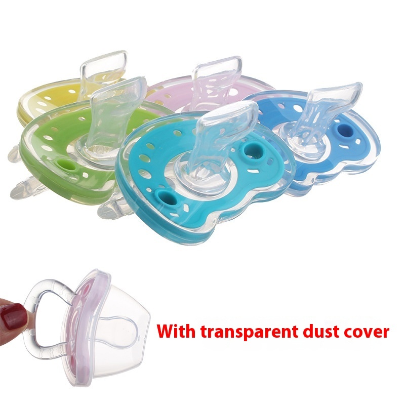 Baby Products Full Silica Gel Pacifier Two-color Liquid Silicone Sleep Comfort Baby Pacifier Baby - Image 7