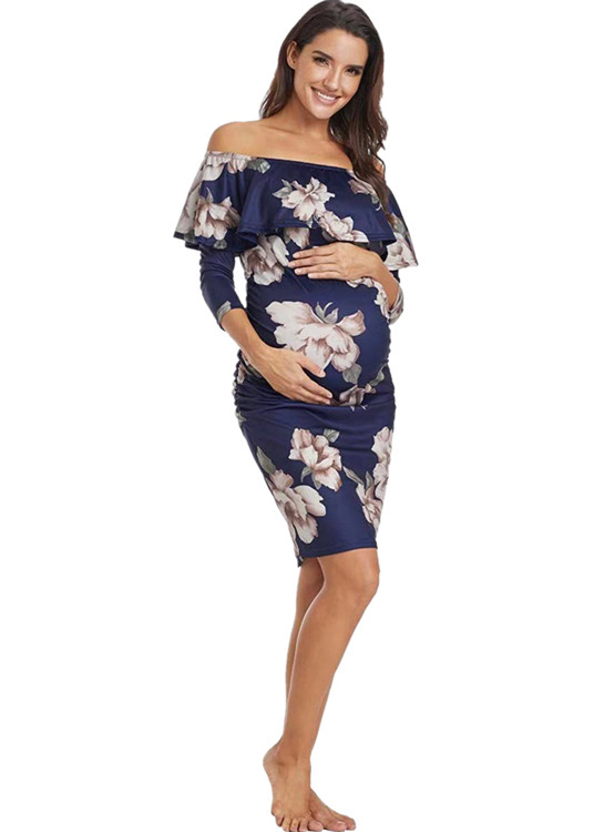 Printed maternity dress - Image 3
