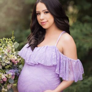 Lace maternity dress