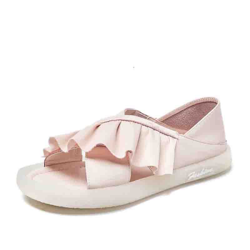 New Fashion Gentle Summer Fairy Style Flat Pregnant Women'S Shoes Tide Net Red All-Match Shoes Women - Image 2