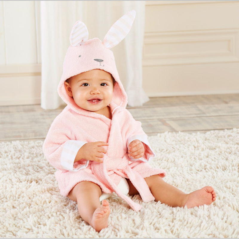 Cartoon Cute Animal Modeling Baby Bath Towels Baby Bathrobes Cotton Children's Bathrobes Baby Hooded - Image 2