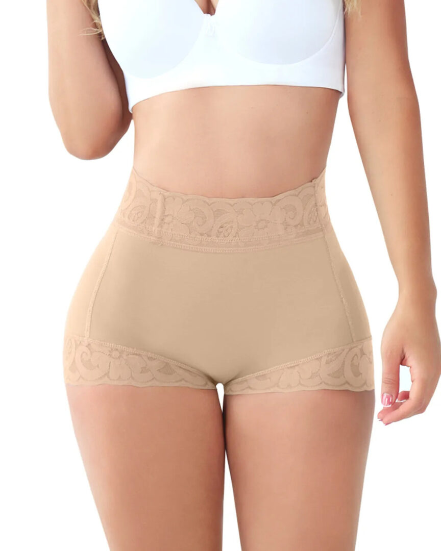 Corset Up And Down Lace High Waist Butt-lift Underwear Tight Briefs - Image 10