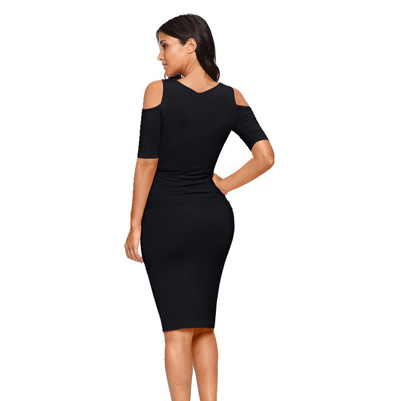 Pleated maternity dress - Image 2