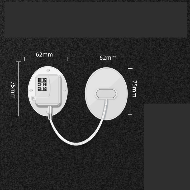 Password Multifunctional Lock Baby Safety Refrigerator Drawer Cabinet Toilet - Image 4