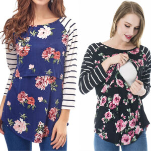 Women's Striped Maternity Dress