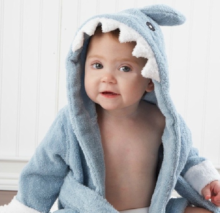 Cartoon Cute Animal Modeling Baby Bath Towels Baby Bathrobes Cotton Children's Bathrobes Baby Hooded - Image 10