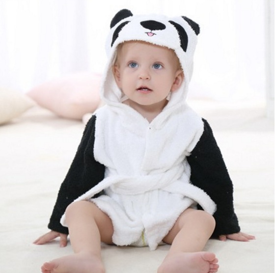 Cartoon Cute Animal Modeling Baby Bath Towels Baby Bathrobes Cotton Children's Bathrobes Baby Hooded - Image 9