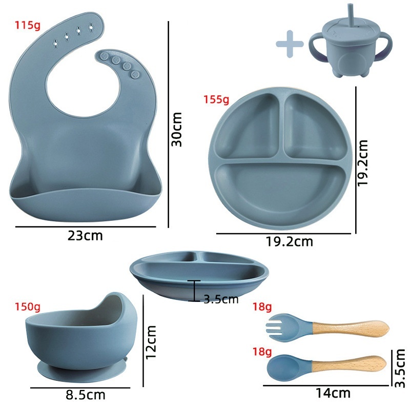 Baby Food Supplement Silicone Plate Suit - Image 10