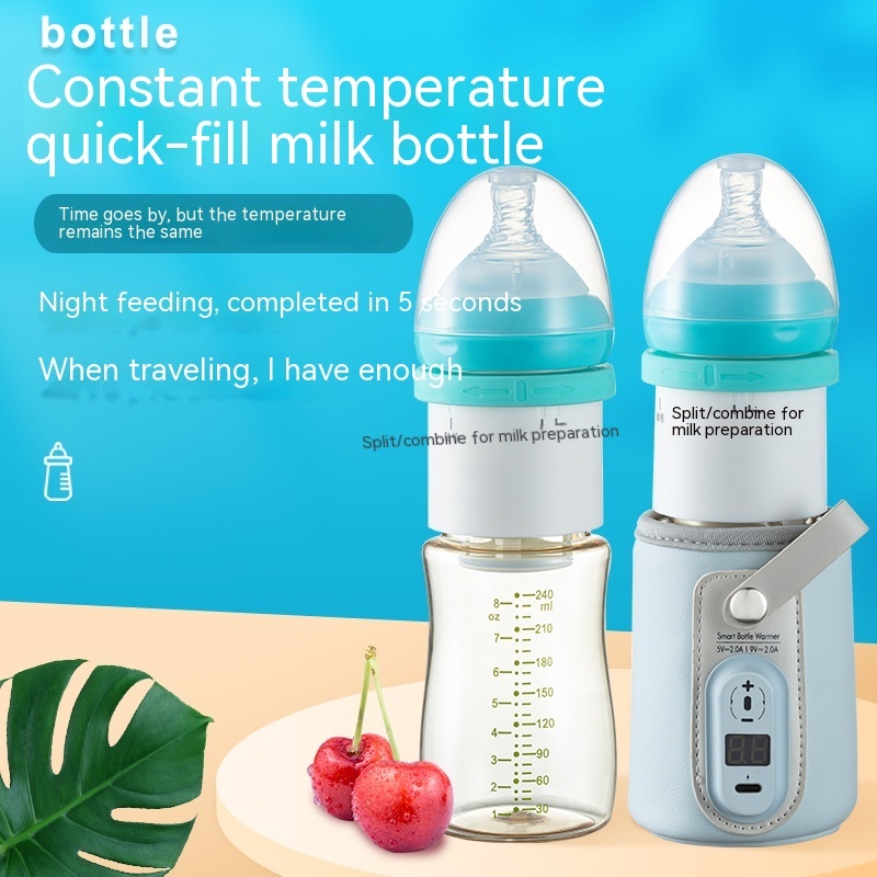 Thermostat Constant Temperature Feeding Bottle Newborn Baby Insulating Milk Bottle - Image 8