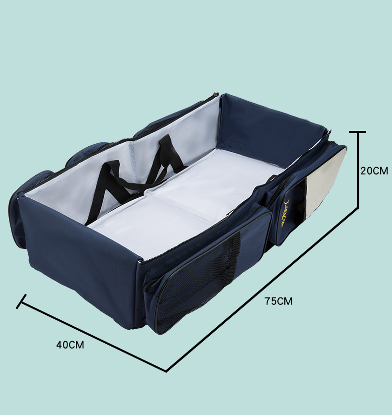 Portable travel folding crib mother and baby bag - Image 3