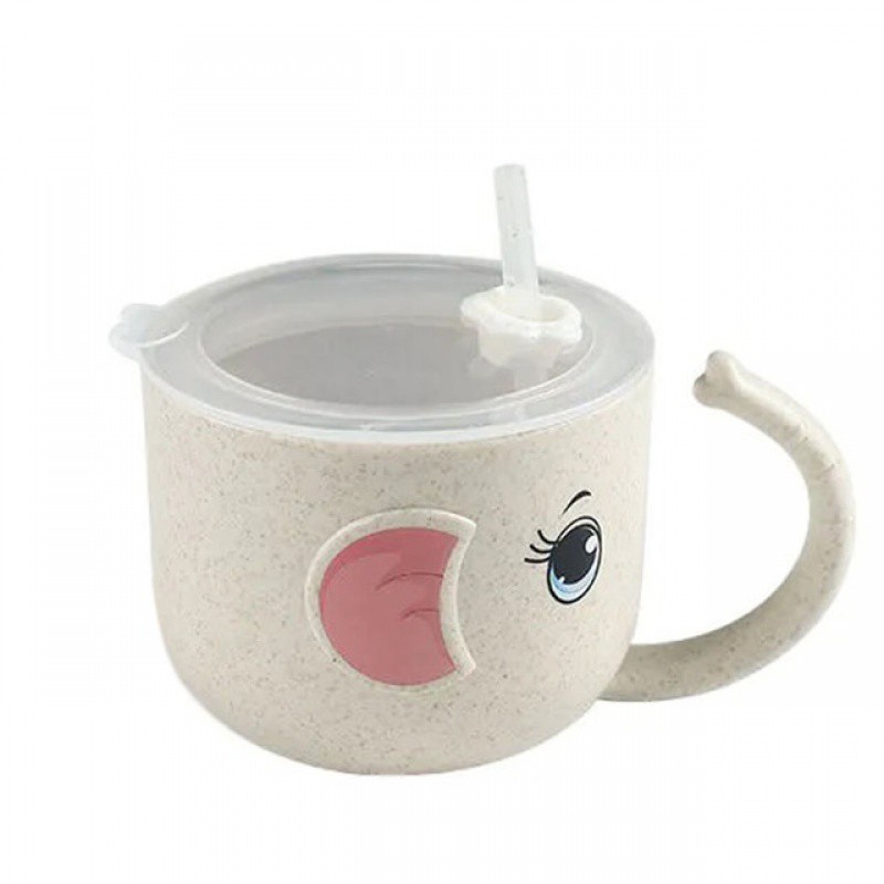 Baby Feeding Bottle Kid's Mug Silicone Straw Children - Image 4