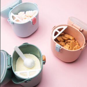 Large Portable Airtight Baby Milk Powder Food Supplement Storage Rice Flour Box Spoon Cereal Infant Toddle Snacks Container