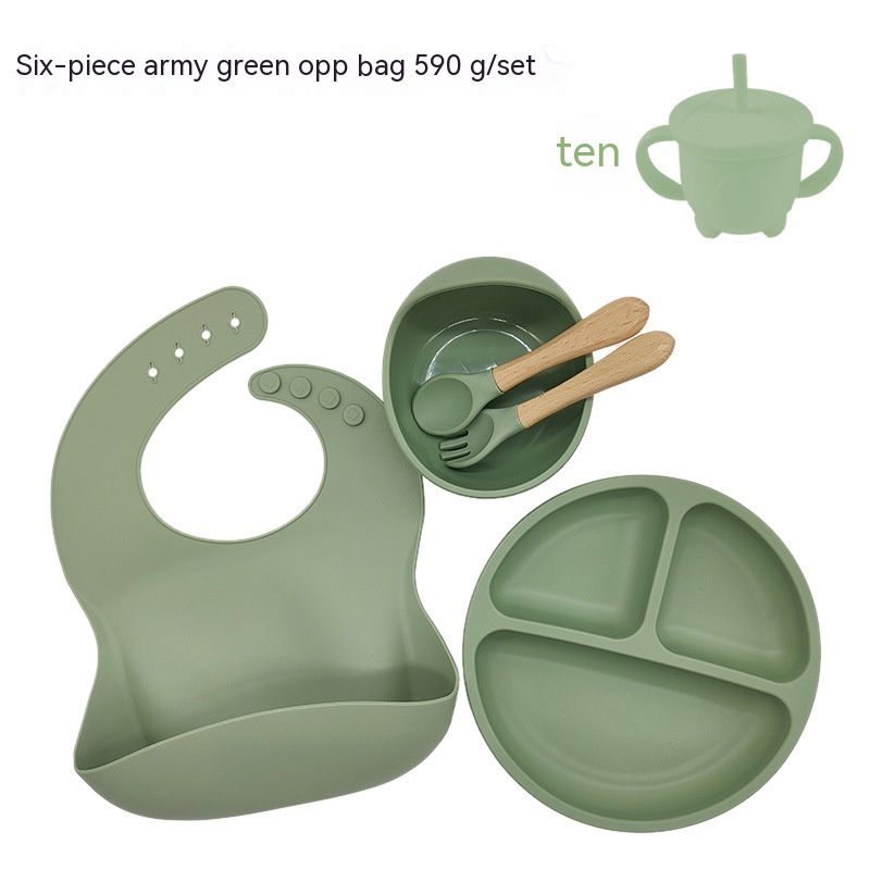 Baby Food Supplement Silicone Plate Suit - Image 2