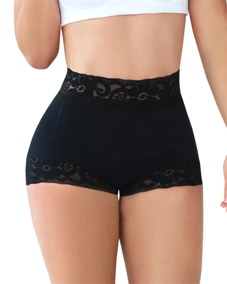 Corset Up And Down Lace High Waist Butt-lift Underwear Tight Briefs - Image 5