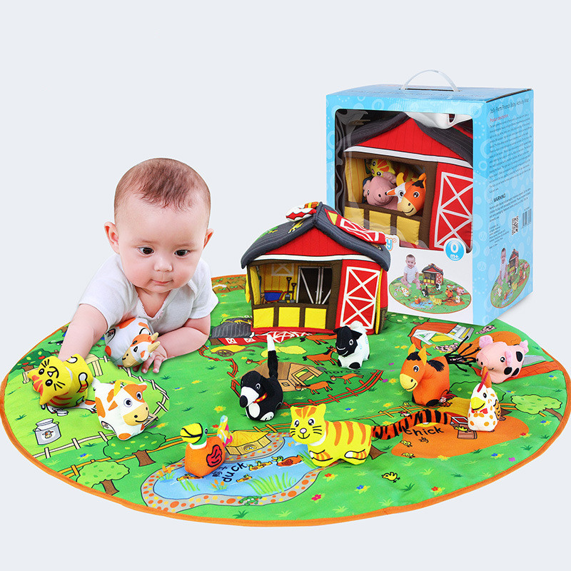 Baby Baby Play Blanket Early Education Animal Toys - Image 5