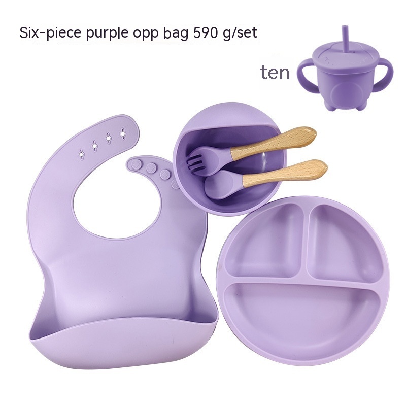 Baby Food Supplement Silicone Plate Suit - Image 8