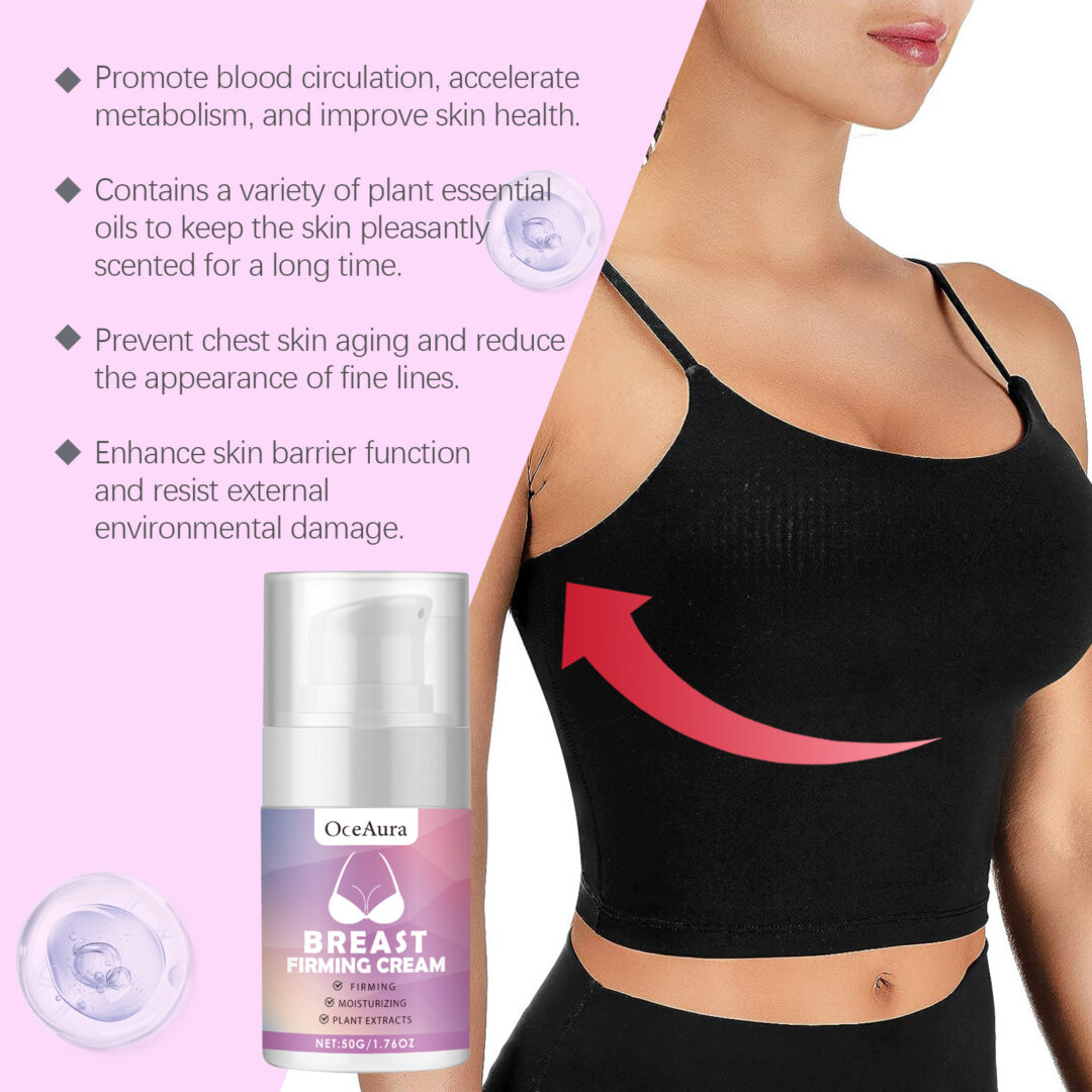 Oceaura Breast Firming Care Cream, Breast Firming And Firming Breast Skin Massage Nourishing And Lifting Cream - Image 4