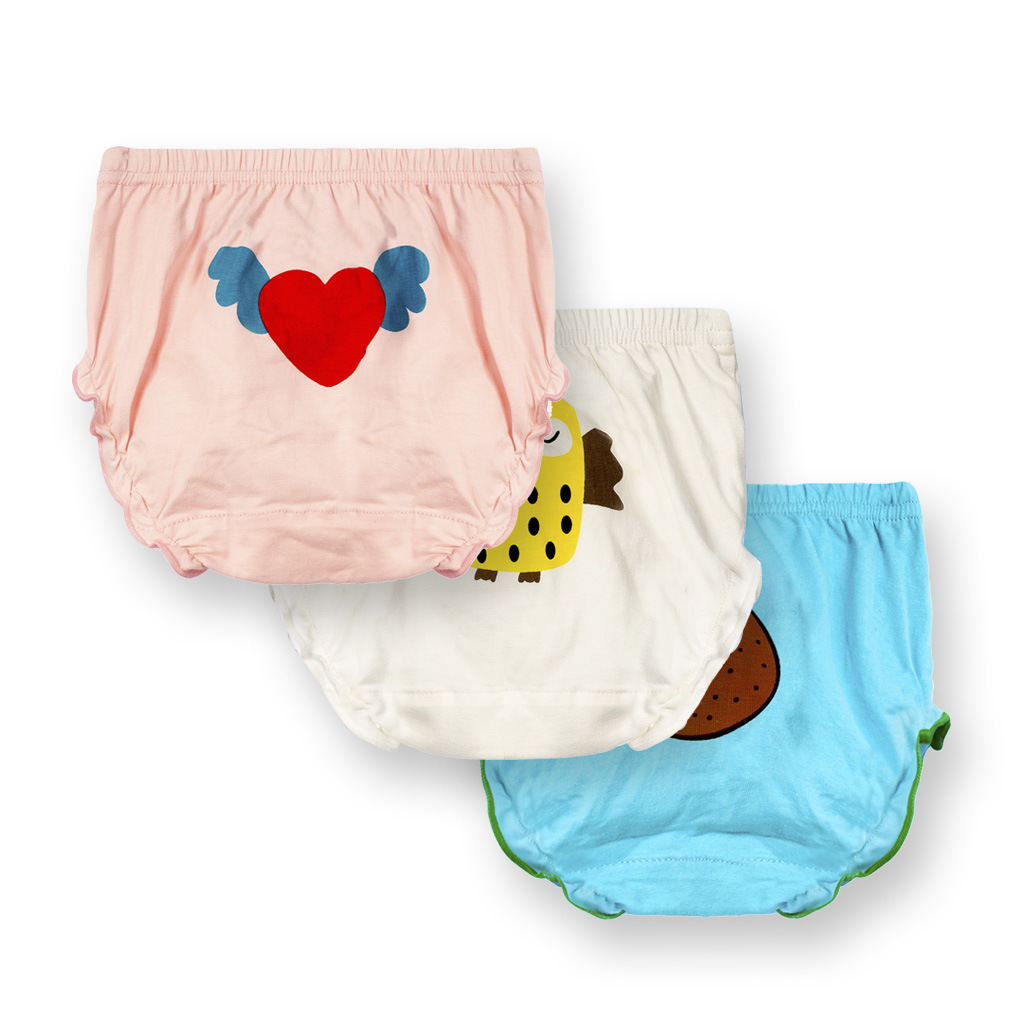 Cartoon Baby Bread Panties Cotton 3-pack - Image 4